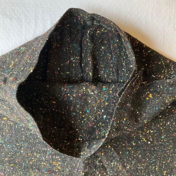 Snyder - Craft Women Below Knee Linen Pencil Skirt size M, Dark Gray & Colorful - Picture 6 of 10